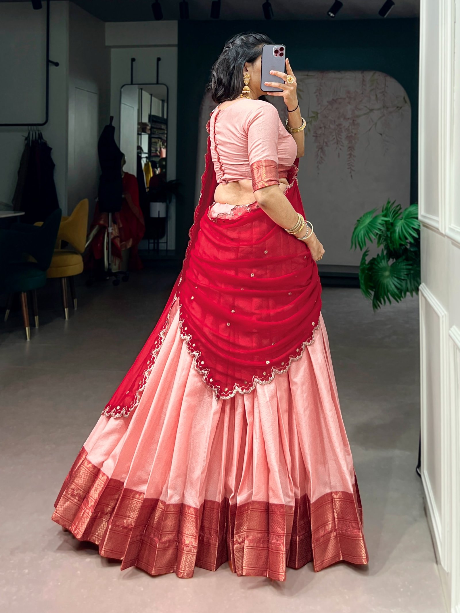 Soulfully Traditional Lehenga (Stitched)