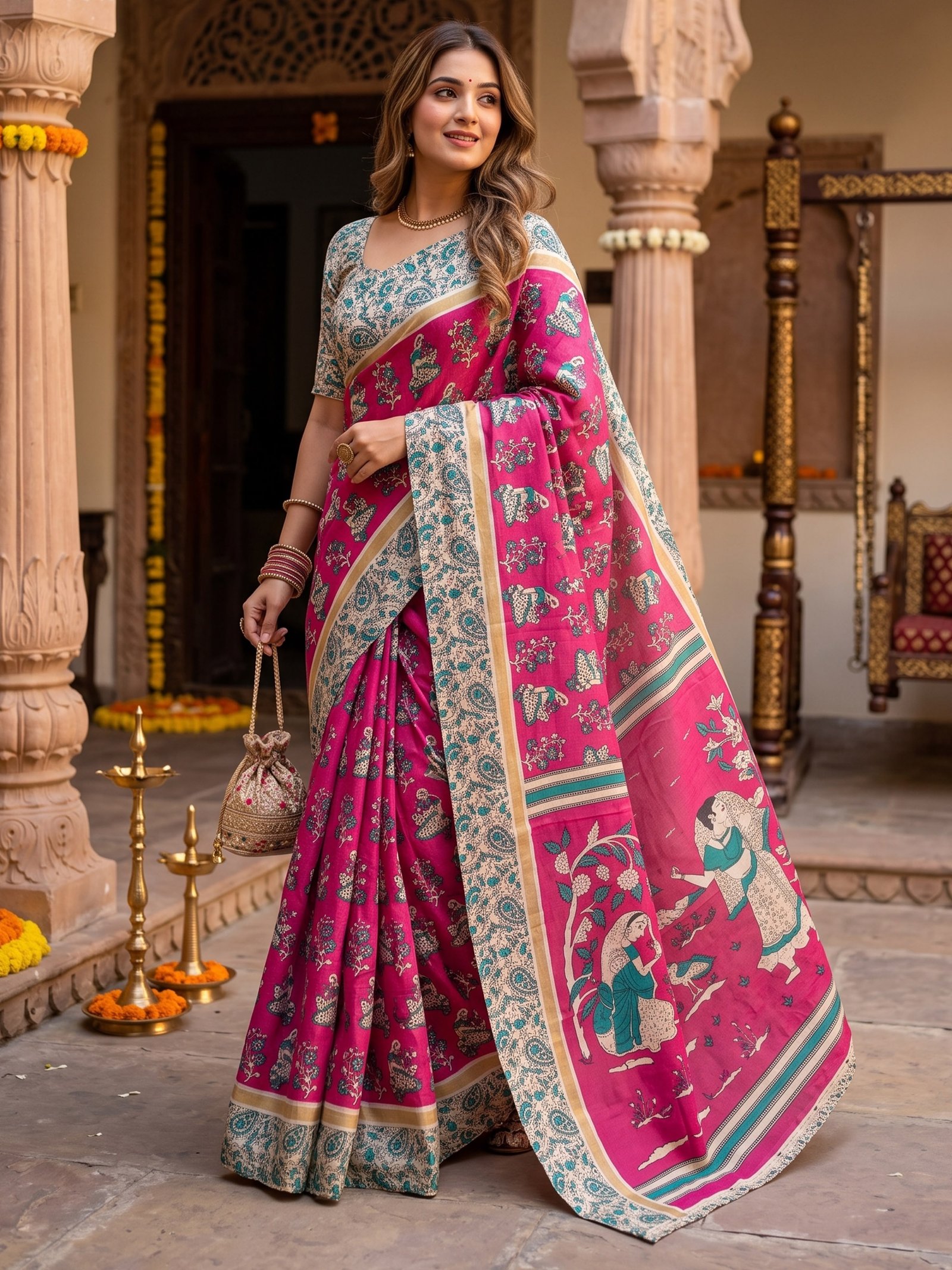'Kalakari' Figurine Saree